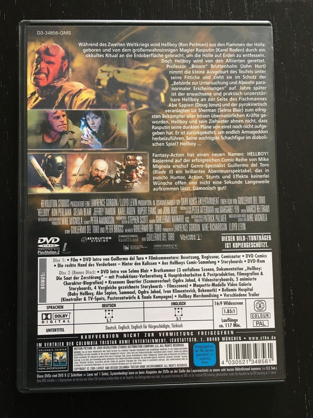 Tutti i DVDs: DVD HELLBOY – Usato da Regensdorf venduto da scheissspiel 1