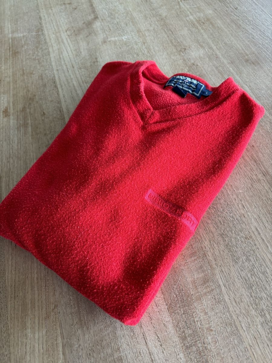 Ralph Lauren Maglioni & Felpe: Ralph Lauren Pullover Fleece Gr. L rot – Usato da Hausen AG venduto da Eufrat