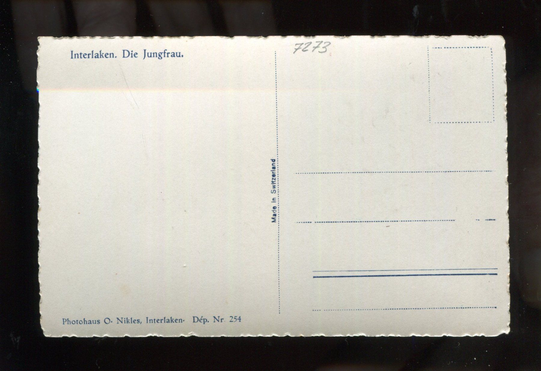 Cartoline postali: Interlaken – Usato da Aarau venduto da Elmaar41 1