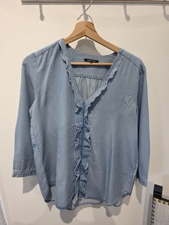 Marc O'Polo Hemdbluse hellblau Grösse 38 guter Zustand
