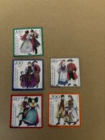 6 seltene Trachten Briefmarken 1994 Deutschland !