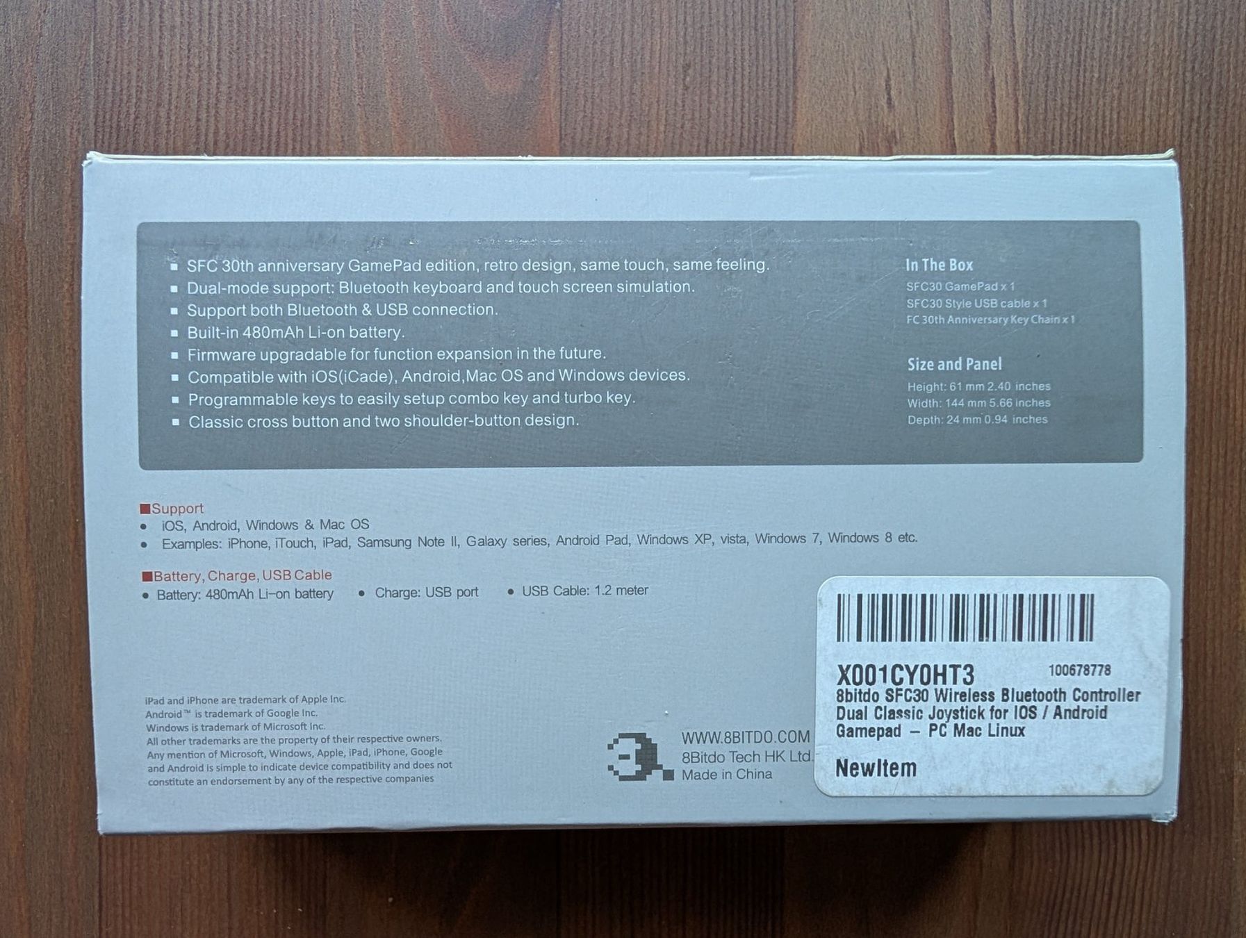8BitDO Manettes: 8Bitdo SFC30 Bluetooth Controller OVP – D'occasion à Zürich par dev_oyster 4
