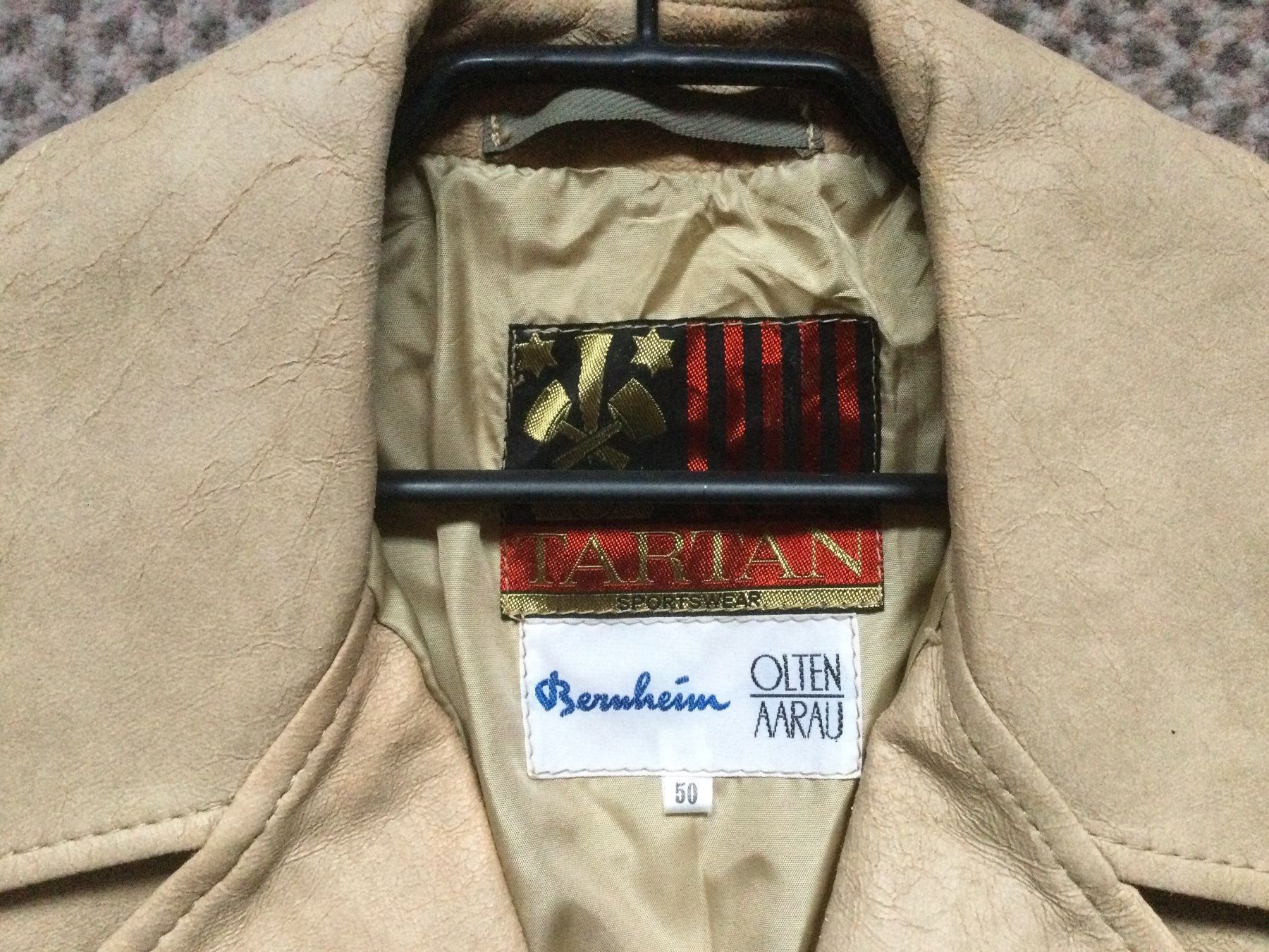 Giacche: Jacke Lederimitat Cremefarben Grösse 50 – Usato da Ulisbach venduto da sasha6 4