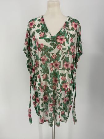 Tunika mit Blumenmuster Gr. L von H&M