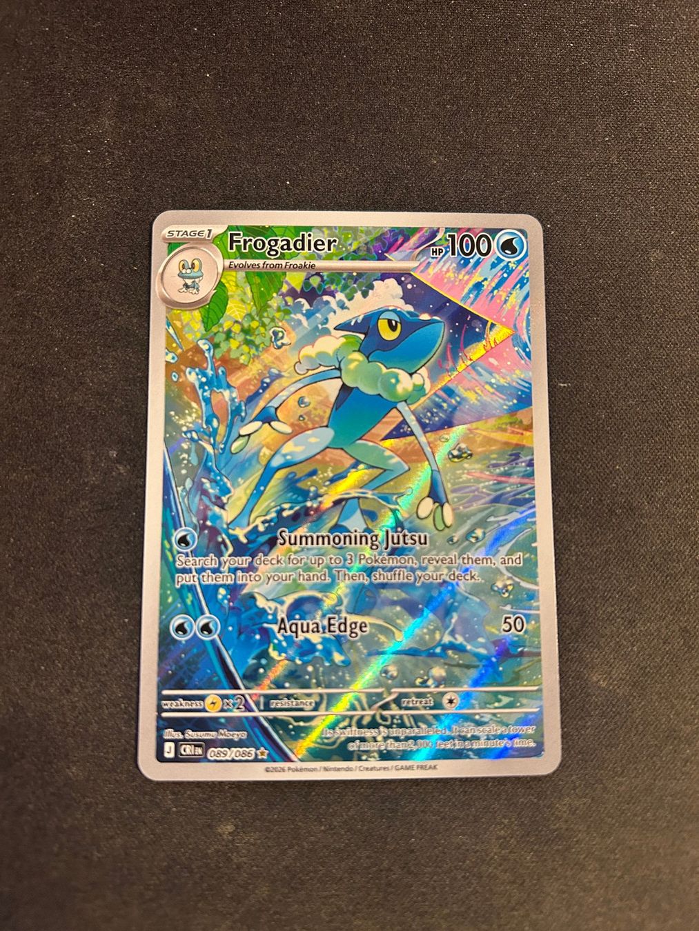 Pokémon Carte collezionabili: Frogadier 089/086 CRI EN Full Art – Nuovo (secondo la descrizione) da Wetzikon ZH venduto da Swiss_Frog