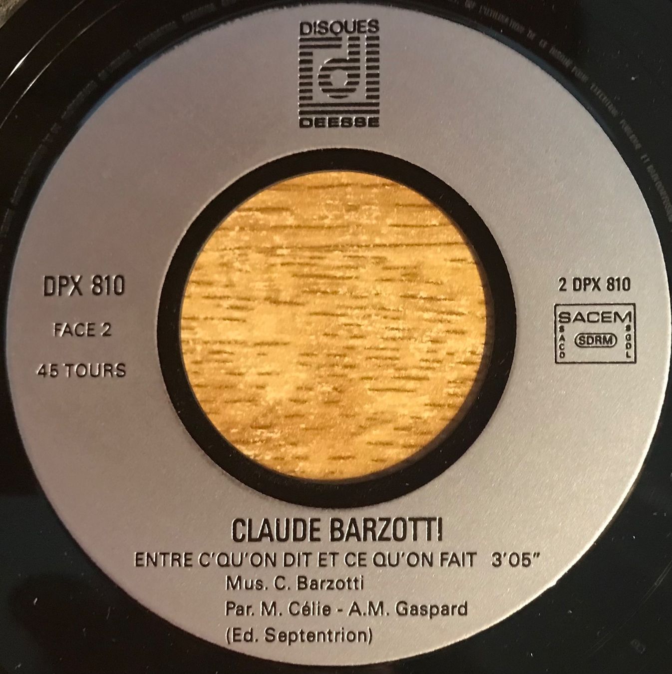 Dischi in vinile: CLAUDE BARZOTTI - LE RITAL – Usato da Bussigny venduto da vinyl-pas-cher 3