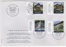 Pro Patria Serie 2012 mit TAB links (it) auf illustr. FDC
