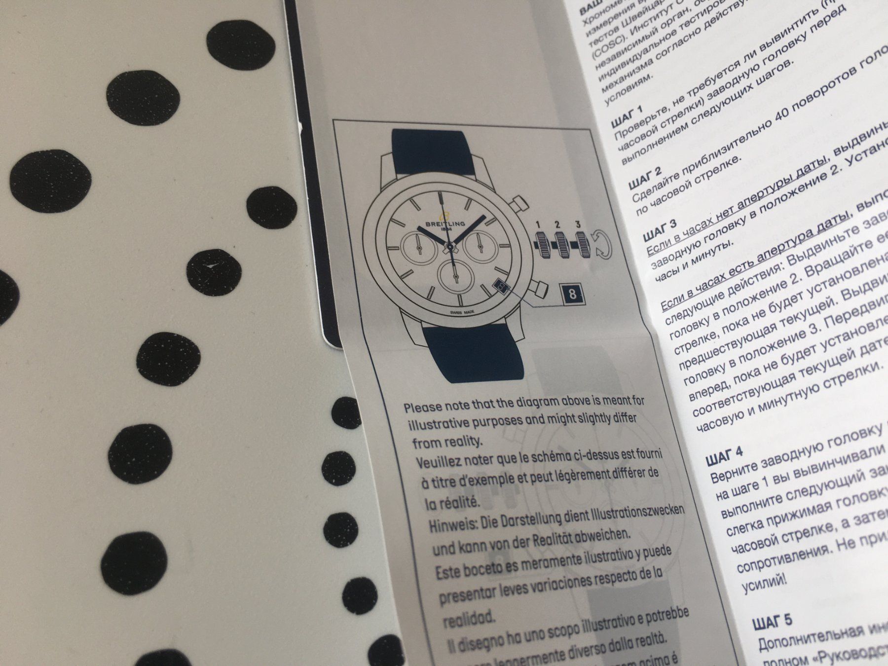 Breitling Documenti: BREITLING ORIG. - INSTRUCTION QUICK START GUIDE BOOKLET NEW – Nuovo (secondo la descrizione) da Epalinges venduto da dream-watch 5