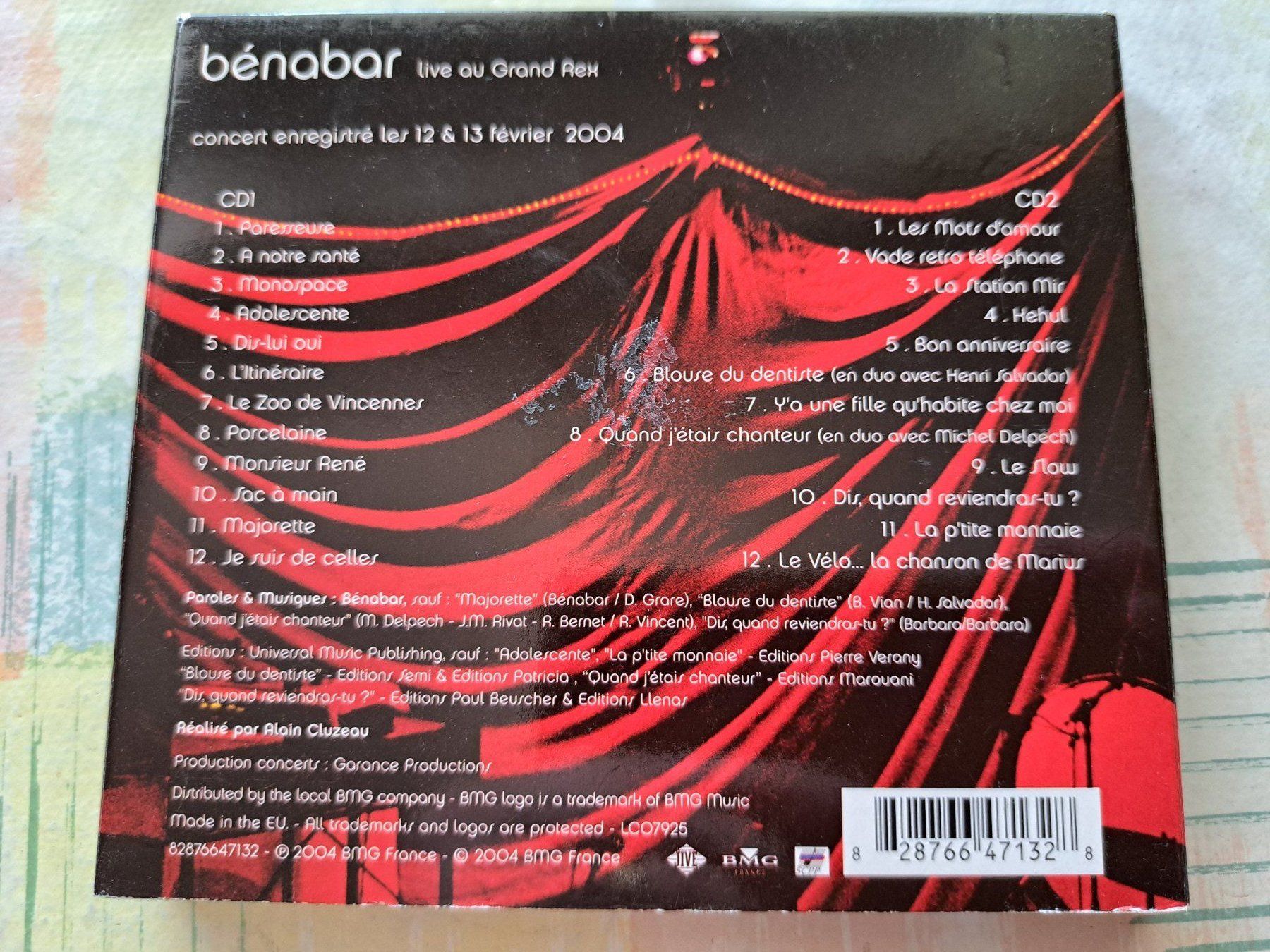 CDs: Cd Bénabar - Live au Grand Rex – D'occasion à Pully par bro_n52j 1