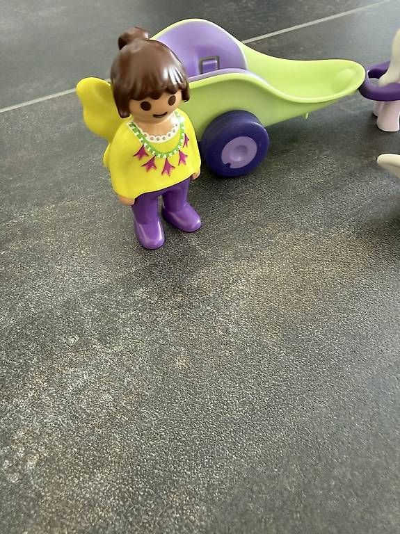 Playmobil Giocattoli: Playmobil 1.2.3 Einhornkutsche mit Fee – Usato da Lüterkofen venduto da GiCa_ 1
