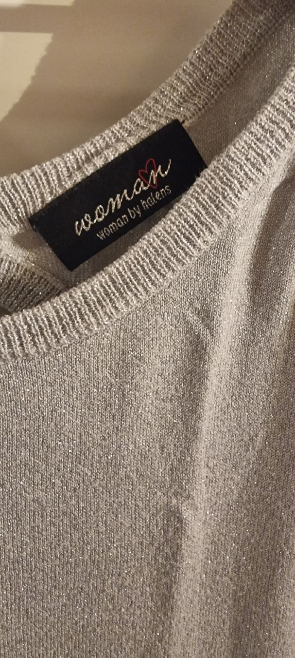 Maglioni & Felpe: Silberner Longpullover von Woman by Halens, Gr. 44/46 – Usato da Rupperswil venduto da greenangel4 1