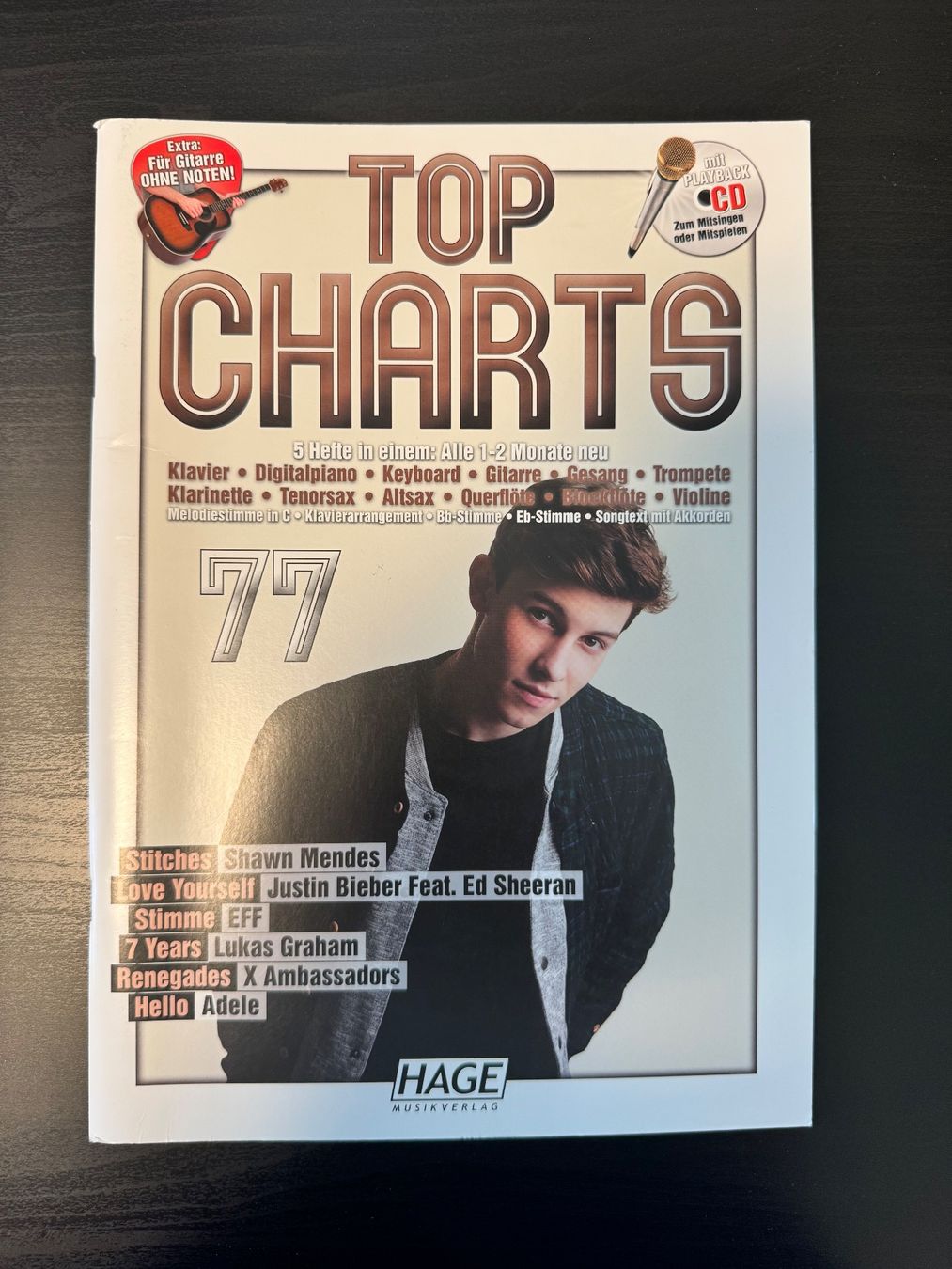 Livres: Top Charts 77 Notenheft – D'occasion à Löhningen par santafe06