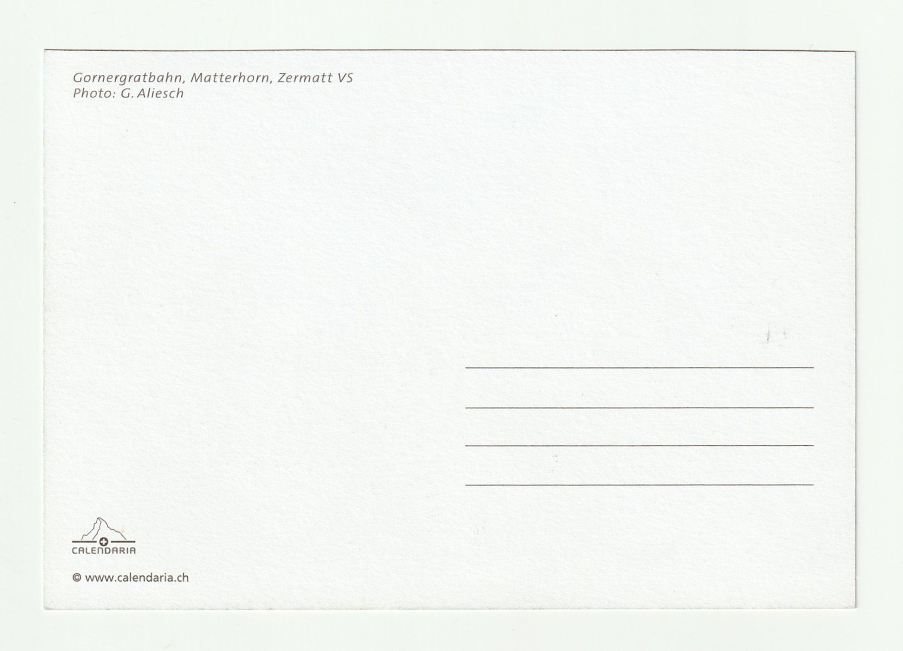 Cartes postales: Postkarte Gornergratbahn Matterhorn Zermatt VS – Neuf (Voir description) à St. Gallen par Ricardo_Deals 1