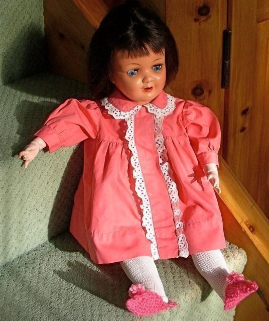 Puppen: Echthaar Glieder-Puppe von ca. 1900 – Gebraucht aus Langnau am Albis von Evi2009 8