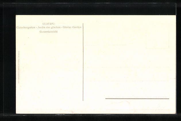 Cartoline postali: Luzern, Gletschergarten, Gesamtansicht – Usato da Berlin venduto da bartko-reher 1