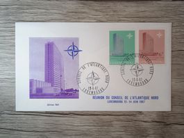 TR47 Enveloppe + Timbre Luxembourg 1967