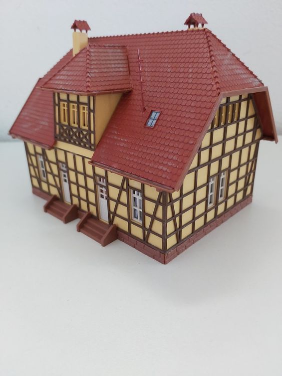 Kit Maison Alsacienne HO - Ferme JAKOB, Village Alsacien (non Assemblé, Non Peint)