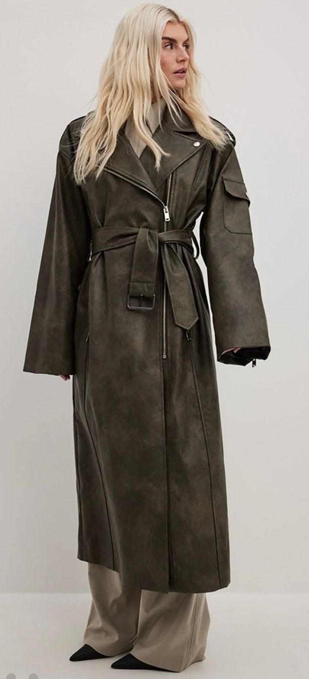Na-kd Jacken: NA-KD Maxi Bikerjacke aus PU Gr. 38 – Gebraucht aus Klingnau von Vdado