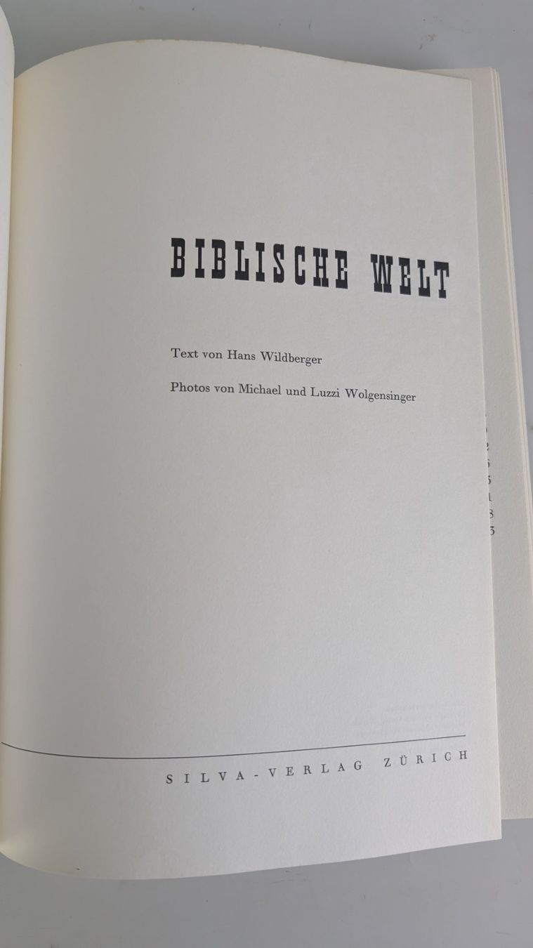 Libri: "Biblische Welt" Bildband, Silva – Usato da Zürich venduto da axolottchen 5