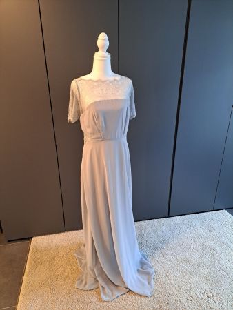 Brautjungfernkleid, Hellgrau, Grösse 42, NEU