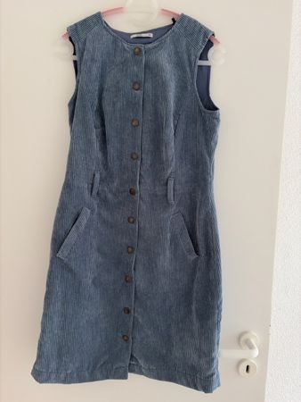 Kleid edc Cord blau knöpfbar, Gr. 40 gut erhalten