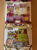 2x Pokemon THREE Pack Fusion Strike Brilliant stars