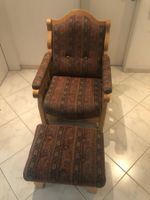 Engadiner Sessel mit Fusshocker