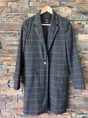 Blazer Mango Damen grau kariert Grösse M 