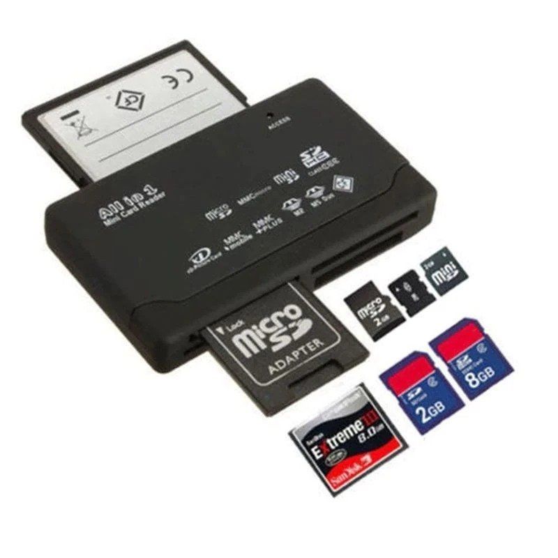 Lettori di schede: CF/SD/xD/MS/SDHC ALL IN ONE Kartenleser Speicherkarten USB – Nuovo (secondo la descrizione) da Kirchdorf AG venduto da csnmclub 3