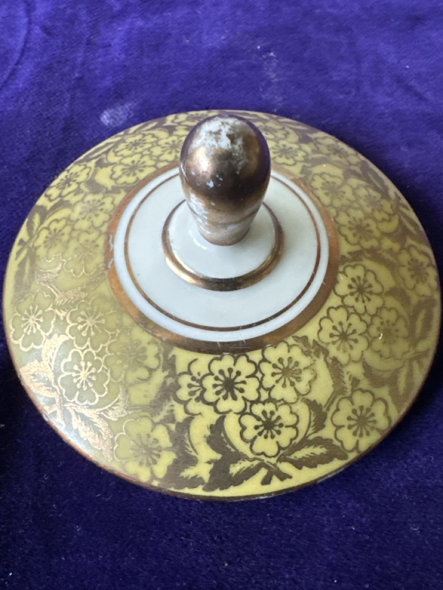 Winterling Zuckerdosen: Winterling Bavaria Germany Dose mit Deckel Gold Dekor – Gebraucht aus Zürich von Chaeffeler 6