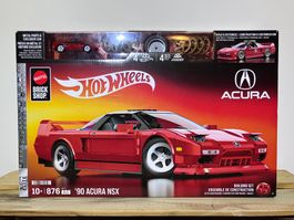 Hot Wheels '90 Acura NSX Building Set Mattel Brick Shop Neu