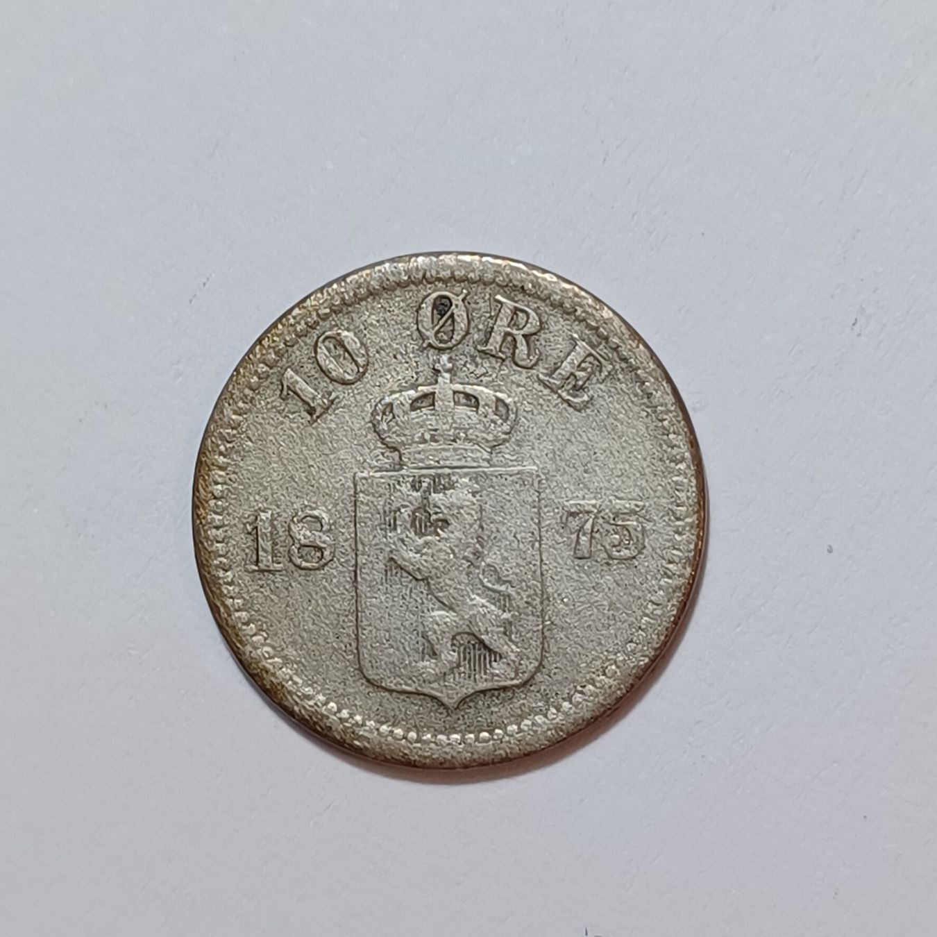 Tutti le monete: 10 Ore 1875 Norwegen – Usato da Pfäffikon ZH venduto da Welt_Muenzen