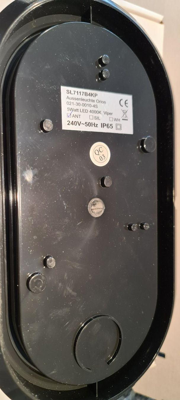 Lampen: LED Aussenleuchte Orion IP65 – Neu und originalverpackt aus Uerkheim von Kaufoption 3