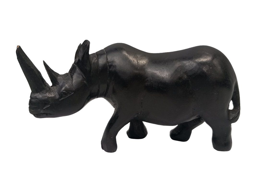 Skulpturen & Statuen: Handgeschnitztes Nashorn aus Holz – Gebraucht aus Hünenberg von Restwert_Zug