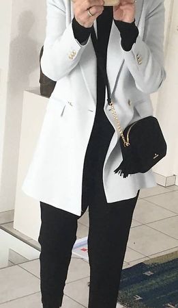 Neu! ZARA Longblazer bleu Grösse 34