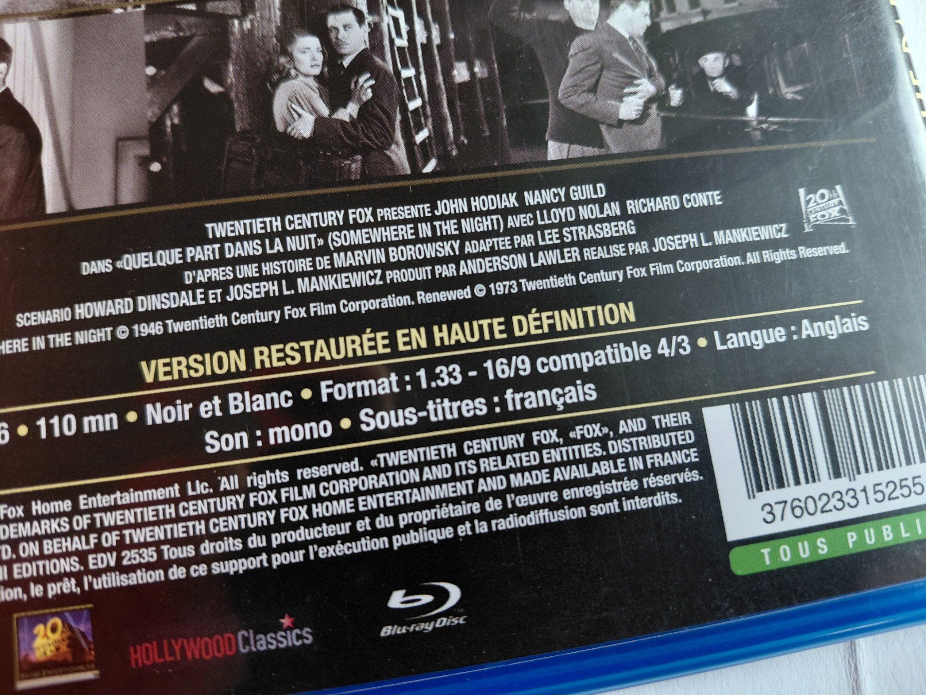 Tous les DVDs: QUELQUE PART DANS LA NUIT – D'occasion à Denges par Hellboy10 2