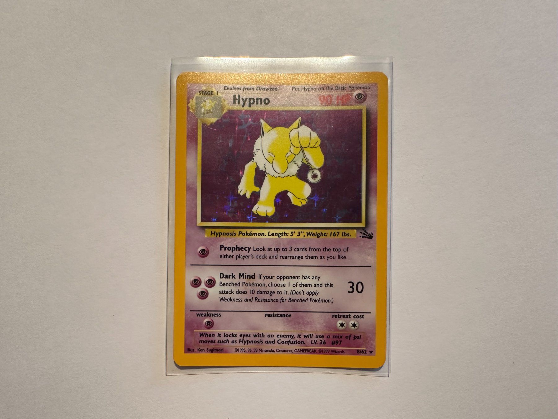 Pokémon Carte collezionabili: Hypno holo Fossil EN – Usato da Hagendorn venduto da Pokecollectorch