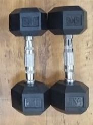 Lex Quinta Hex Hantel Gummiert - Kurzhantel 2,5-40kg Für Functional Training