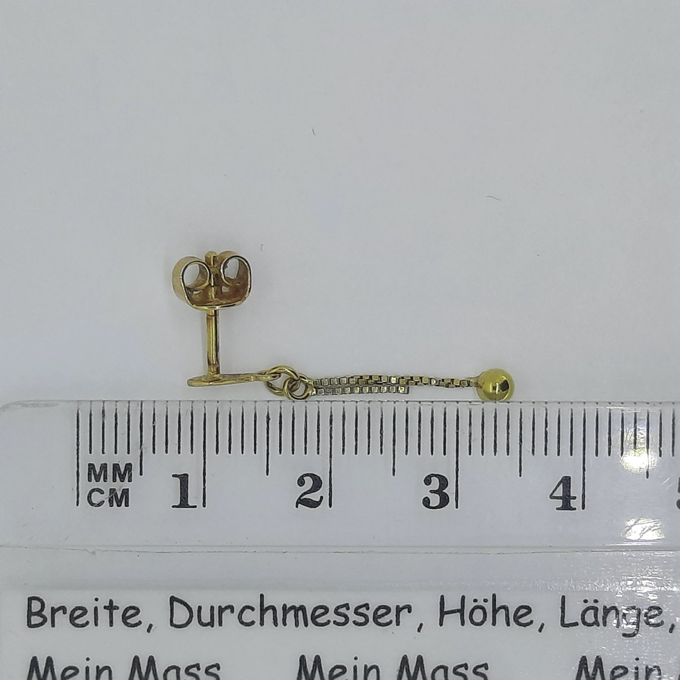 Orecchini pendenti & Orecchini a lobo: Edle Ohrstecker in 750 Gelbgold – Usato da Unterägeri venduto da Altgoldschmuck 7