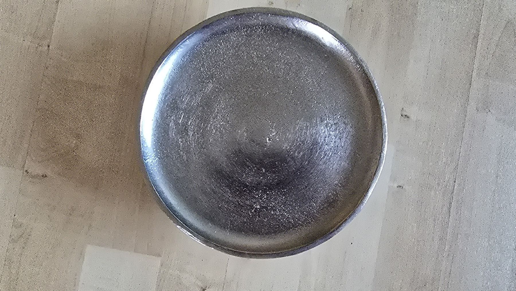 Plateaux: Servierplatte silberfarben Metall – D'occasion à Wiesendangen par Saschu 1