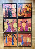 6 cadres déco 30x30cm