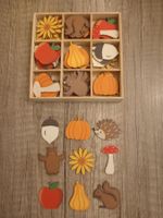 Herbst Deko Holzfiguren, Tischdeko, Herbstbasteln