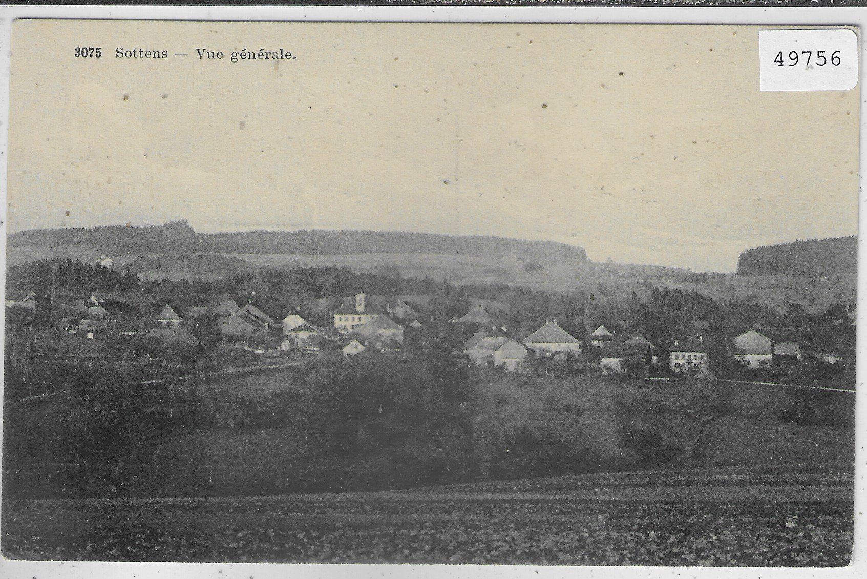 Cartoline postali: Sottens - Vue generale – Usato da Ettingen venduto da Kartenplanet