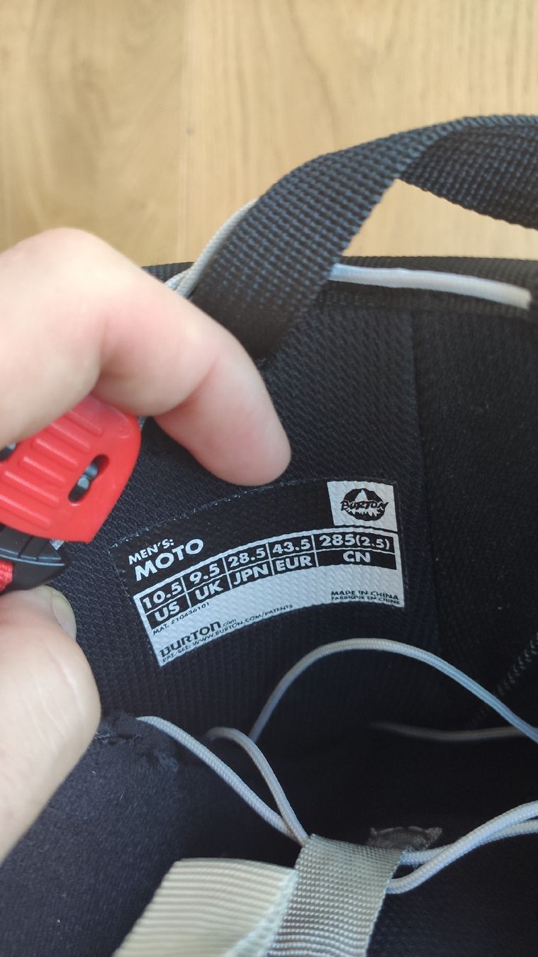 Burton Board: Burton Moto Snowboard Boots - Men's 43.5 – Usato da Baden venduto da bab_7bbt 1