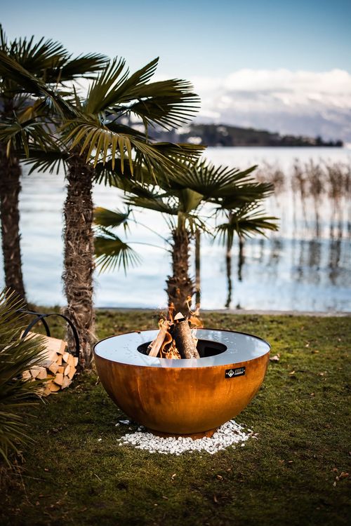 Feuerschalen Ausstellmodelle 100 cm / rost oder schwarz Kaufen auf