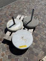 3 Stk Schirmständer aus Beton