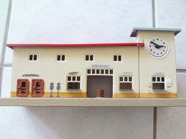 Vintage H0 KIBRI Bahnhof Metall, gut erhalten
