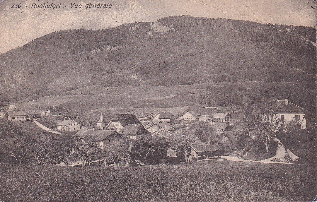 Cartoline postali: Rochefort  NE    -    Vue générale      en 1909 – Usato da Brig venduto da Valcards54