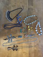 Modeschmuck Konvolut Ketten Armbänder Ohrringe gemischt
