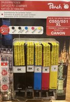 Druckerpatronen Peach C550/551 XL einsetzbar in Canon